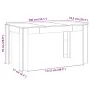 Mesa de comedor madera ingeniería roble artisan 140x74,5x76 cm by , Kitchen and dining tables - Ref: Foro24-856573, Price: 11...