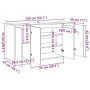 Aparador de madera de ingeniería roble artisan 135x41x75 cm de , Aparadores - Ref: Foro24-856791, Precio: 204,90 €, Descuento: %