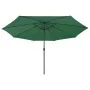 Sombrilla de jardín con luces LED verde 400 cm | Foro24.es | Tu tienda online para hogar, jardín y más Foro24.es