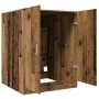 Armario de lavadora madera envejecida 70,5x71,5x91,5 cm by , Accessories for washing machines and dryers - Ref: Foro24-856640...