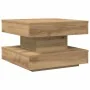 Mesa de centro giratoria 360 grados roble artisan 50x50x34,5 cm by , Coffee table - Ref: Foro24-858478, Price: 60,35 €, Disco...