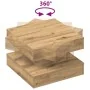 Mesa de centro giratoria 360 grados roble artisan 50x50x34,5 cm by , Coffee table - Ref: Foro24-858478, Price: 60,35 €, Disco...