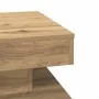 Mesa de centro giratoria 360 grados roble artisan 50x50x34,5 cm by , Coffee table - Ref: Foro24-858478, Price: 60,35 €, Disco...