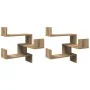 Estanterías pared de esquina 2 uds madera roble 40x40x49,5 cm de , Estantes y estanterías - Ref: Foro24-856609, Precio: 47,13...