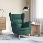 Sillón de tela verde oscuro 74x84x100 cm de , Sillones - Ref: Foro24-4016900, Precio: 253,07 €, Descuento: %