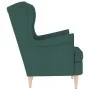 Sillón de tela verde oscuro 74x84x100 cm de , Sillones - Ref: Foro24-4016900, Precio: 253,07 €, Descuento: %
