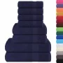 Juego de toallas 8 piezas 100% algodón azul marino 360 gsm von , Toallas de baño y manoplas - Ref: Foro24-137066, Preis: 34,3...