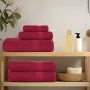 Juego de toallas 12 piezas 100% algodón burdeos 360 gsm | Foro24.es | Tu tienda online para hogar, jardín y más Foro24.es