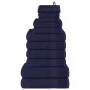 Juego de toallas 12 piezas 100% algodón azul marino 360 gsm von , Toallas de baño y manoplas - Ref: Foro24-137100, Preis: 46,...