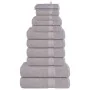 Juego de toallas 12 piezas 100% algodón gris 360 gsm by , Toallas de baño y manoplas - Ref: Foro24-137102, Price: 48,13 €, Di...