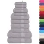 Juego de toallas 12 piezas 100% algodón gris 360 gsm by , Toallas de baño y manoplas - Ref: Foro24-137102, Price: 48,13 €, Di...