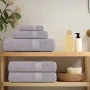 Juego de toallas 12 piezas 100% algodón gris 360 gsm by , Toallas de baño y manoplas - Ref: Foro24-137102, Price: 48,13 €, Di...