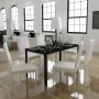 Juego de mesa de comedor de 7 piezas en blanco y negro by , Furniture sets for kitchens and dining rooms - Ref: Foro24-281913...