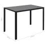 Juego de mesa de comedor de 7 piezas en blanco y negro by , Furniture sets for kitchens and dining rooms - Ref: Foro24-281913...