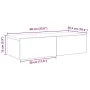 Estante de pared con cajones de madera contrachapada blanco von , Regale und Regale - Ref: Foro24-859972, Preis: 43,77 €, Rab...