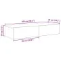 Estante de pared con cajones madera vieja 100x36x19 cm von , Regale und Regale - Ref: Foro24-859993, Preis: 72,91 €, Rabatt: %