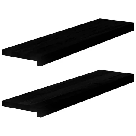 Alféizares de ventana 2 uds madera maciza roble marrón oscuro by , Marcos de ventanas - Ref: Foro24-4009174, Price: 54,05 €, ...