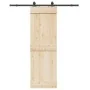 Kit de herrajes para puertas correderas acero negro 183 cm de , Artículos para puertas - Ref: Foro24-4009716, Precio: 65,59 €...