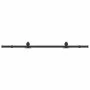 Kit de herrajes para puertas correderas acero negro 183 cm de , Artículos para puertas - Ref: Foro24-4009716, Precio: 65,59 €...
