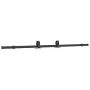Kit de herrajes para puertas correderas acero negro 183 cm de , Artículos para puertas - Ref: Foro24-4009716, Precio: 65,59 €...