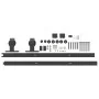Kit de herrajes para puertas correderas acero negro 183 cm de , Artículos para puertas - Ref: Foro24-4009716, Precio: 65,59 €...