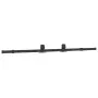 Kit de herrajes para puertas correderas acero negro 183 cm de , Artículos para puertas - Ref: Foro24-4009716, Precio: 65,59 €...