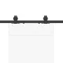 Kit de herrajes para puertas correderas acero negro 183 cm de , Artículos para puertas - Ref: Foro24-4009716, Precio: 65,59 €...