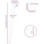 Patas para mesa de centro cónicas 4 uds acero antracita 72-73cm | Foro24.es | Tu tienda online para hogar, jardín y más Foro24.es