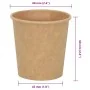 Tazas de café de papel 1000 uds 4oz 100ml marrón by , Disposable cups - Ref: Foro24-4102794, Price: 45,57 €, Discount: %