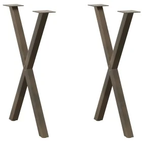 Patas para mesa comedor forma X 2uds acero