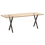 Patas para mesa comedor forma X 2uds acero natural 50x(72-73)cm by , Table legs - Ref: Foro24-4012911, Price: 61,88 €, Discou...