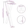 Patas para mesa comedor forma X 2uds acero natural 50x(72-73)cm by , Table legs - Ref: Foro24-4012911, Price: 61,88 €, Discou...