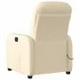 Sillón reclinable de masaje eléctrico tela color crema | Foro24.es | Tu tienda online para hogar, jardín y más Foro24.es