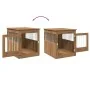 Jaula para perros mueble madera contrachapada roble artesanal von , Hundehütten - Ref: Foro24-857646, Preis: 99,68 €, Rabatt: %