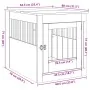 Jaula para perros mueble madera contrachapada roble artesanal von , Hundehütten - Ref: Foro24-857646, Preis: 99,68 €, Rabatt: %