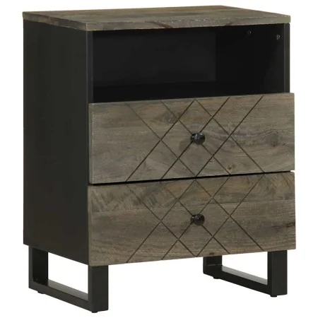 Mesilla de noche negra 50x33x62 cm madera maciza mango von , Nachttische - Ref: Foro24-4017694, Preis: 84,97 €, Rabatt: %
