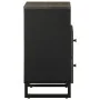 Mesilla de noche negra 50x33x62 cm madera maciza mango von , Nachttische - Ref: Foro24-4017694, Preis: 84,97 €, Rabatt: %