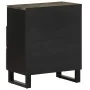 Mesilla de noche negra 50x33x62 cm madera maciza mango von , Nachttische - Ref: Foro24-4017694, Preis: 84,97 €, Rabatt: %