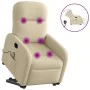 Sillón de masaje eléctrico reclinable elevable tela crema | Foro24.es | Tu tienda online para hogar, jardín y más Foro24.es