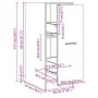 Armario botiquín madera de ingeniería blanco 30x41x77,5 cm by , Lockers and storage cabinets - Ref: Foro24-855151, Price: 72,...