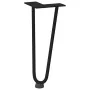 Patas de mesa tipo horquilla 4 uds acero macizo negro 30 cm by , Table legs - Ref: Foro24-4012416, Price: 39,05 €, Discount: %