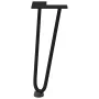 Patas de mesa tipo horquilla 4 uds acero macizo negro 30 cm by , Table legs - Ref: Foro24-4012416, Price: 39,05 €, Discount: %