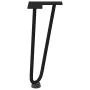 Patas de mesa tipo horquilla 4 uds acero macizo negro 30 cm by , Table legs - Ref: Foro24-4012416, Price: 39,05 €, Discount: %