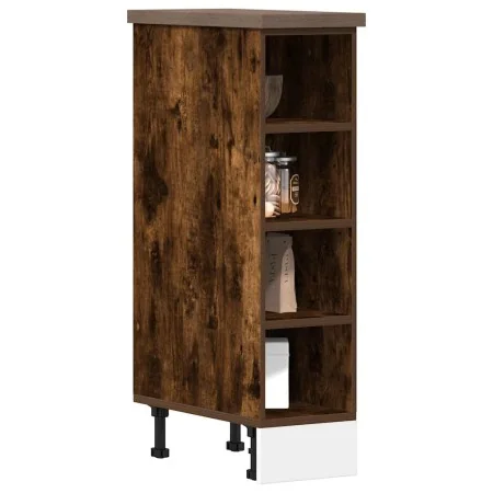 Armario de horno "Riga" madera ingeniería roble ahumado by , Kitchen cabinets - Ref: Foro24-854188, Price: 56,93 €, Discount: %