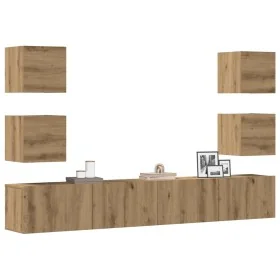 Muebles de TV de pared 6 uds madera ingeniería roble artesanal von , TV-Möbel - Ref: Foro24-3328970, Preis: 202,87 €, Rabatt: %
