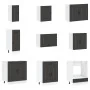 Mueble de cocina Kalmar negra 14 piezas madera contrachapada by , Kitchen cabinets - Ref: Foro24-3314972, Price: 994,54 €, Di...