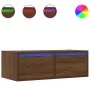 Mueble de TV con luces LED roble marrón 75x35,5x25 cm von , TV-Möbel - Ref: Foro24-860235, Preis: 72,35 €, Rabatt: %