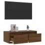 Mueble de TV con luces LED roble marrón 75x35,5x25 cm von , TV-Möbel - Ref: Foro24-860235, Preis: 72,35 €, Rabatt: %