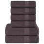 Juego de toallas 6 piezas 100% algodón antracita 360 gsm von , Toallas de baño y manoplas - Ref: Foro24-137079, Preis: 35,05 ...