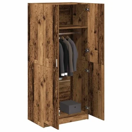 Armario de madera de ingeniería madera envejecida 80x52x180 cm by , Wardrobes - Ref: Foro24-855882, Price: 191,23 €, Discount: %